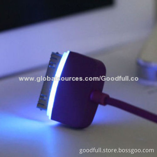LED Data Cable for iPhone 4, Fashionable Appearance